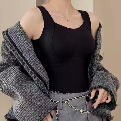 🔥💐Thermo-Tanktops mit U-Ausschnitt und integriertem BH für Damen