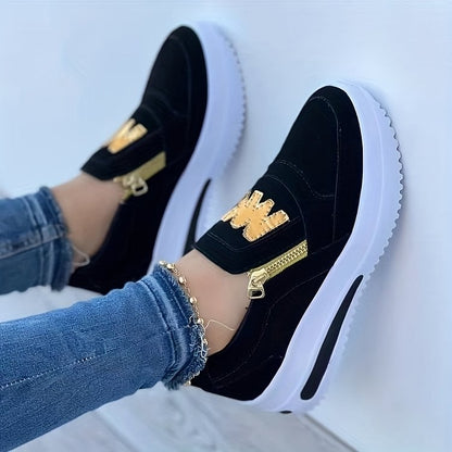 🌞✨Orthopädische Damensneaker mit Plateau-Sohle – 3-Fußgewölbe-Unterstützung, Atmungsaktiv & Rutschfest