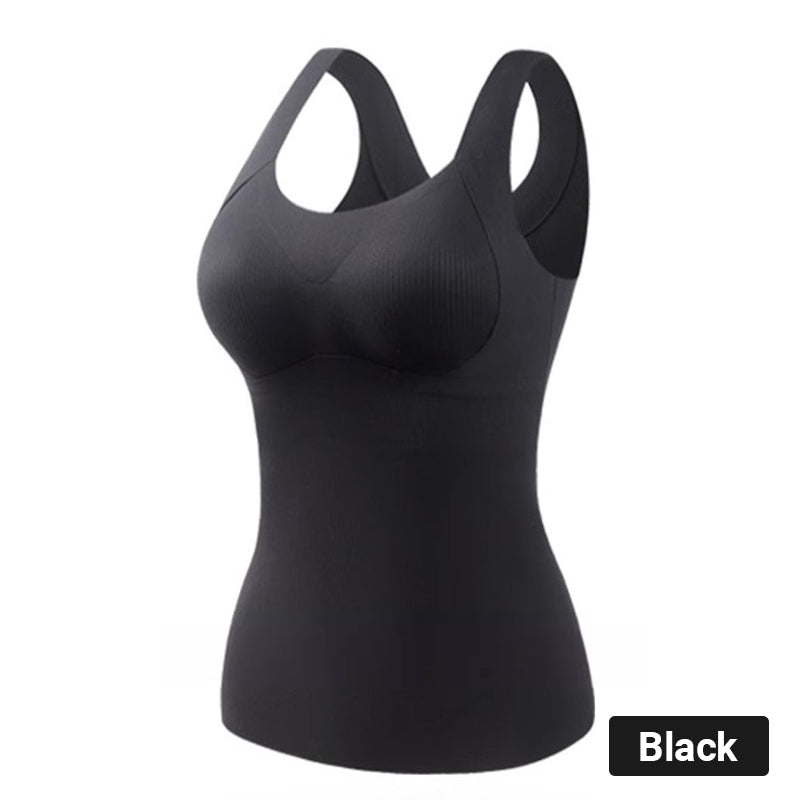 🔥💐Thermo-Tanktops mit U-Ausschnitt und integriertem BH für Damen