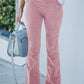 🌸2025 Панталон с висока талия и еластичен колан от микро велур