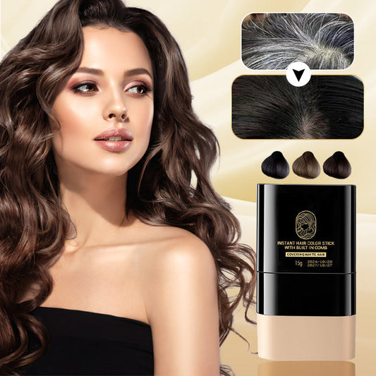 🔥 Стик за незабавно боядисване на коса с вграден гребен