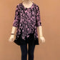 💝Печатни кръгли деколтета Loose Women's Top