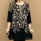 💝Печатни кръгли деколтета Loose Women's Top