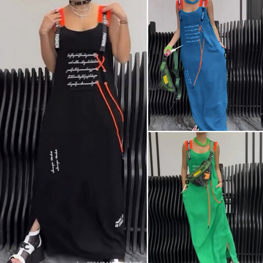 🔥 Дамска ежедневна рокля без ръкави с принт 👗