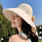 🌞Лятни артикули 2026😍👒Слънчева шапка с голяма периферия и свалящ се шал