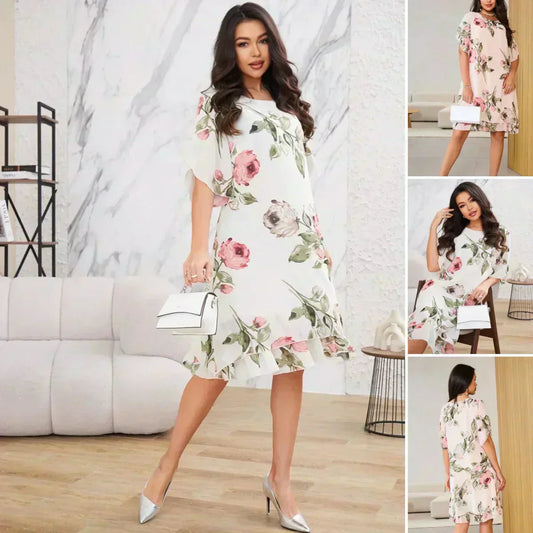 🌹Безплатно розово колие 💕 Пролетна нова рокля от шифон