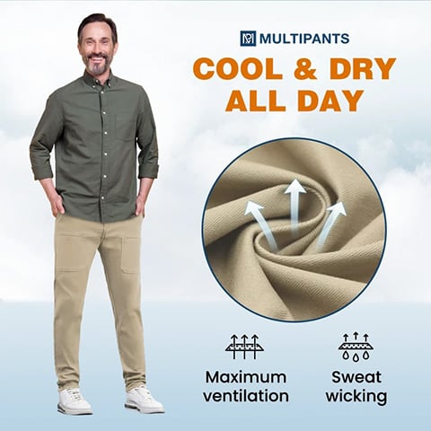 🔥🏆MultiPants – Strapazierfähige Cargohose mit hohem Stretchanteil und vielen Taschen