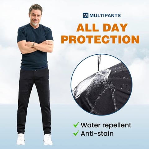 🔥🏆MultiPants – Strapazierfähige Cargohose mit hohem Stretchanteil und vielen Taschen