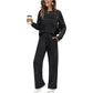 🔥💓Set aus Damen-Oberteil mit Rundhalsausschnitt und Hose mit Kordelzug