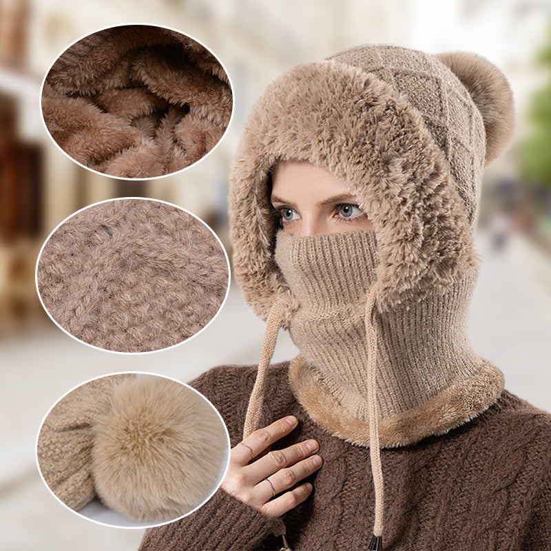 ❄️  💖 3-in-1-Winter-Sturmhaube für Damen