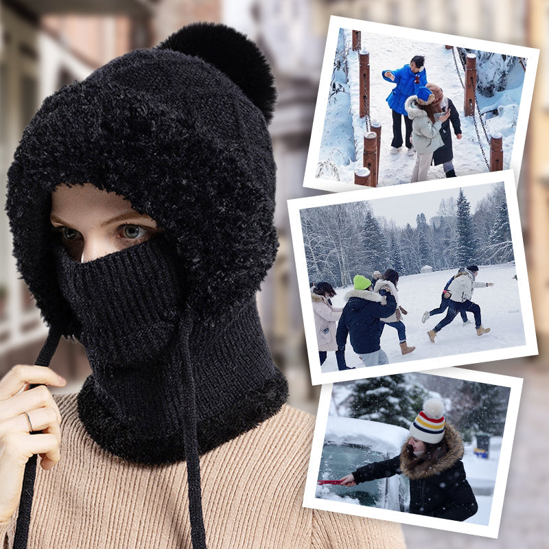 ❄️  💖 3-in-1-Winter-Sturmhaube für Damen