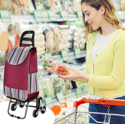 Сгъвама количка с голям капацитет за изкачване на стълби