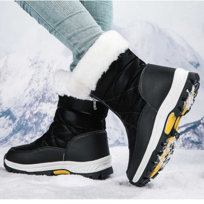 📢📢👢❄️ Neuheiten – Warme Schneestiefel mit Reißverschluss – rutschfest und bequem