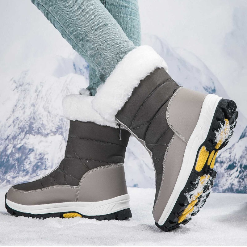 📢📢👢❄️ Neuheiten – Warme Schneestiefel mit Reißverschluss – rutschfest und bequem