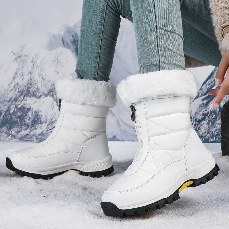 📢📢👢❄️ Neuheiten – Warme Schneestiefel mit Reißverschluss – rutschfest und bequem