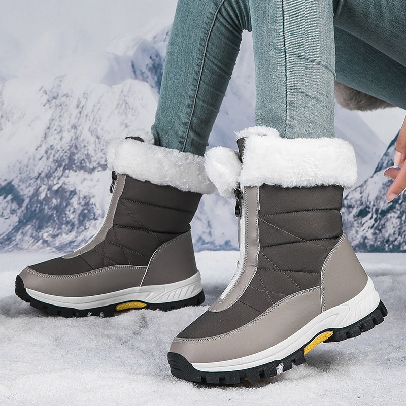 📢📢👢❄️ Neuheiten – Warme Schneestiefel mit Reißverschluss – rutschfest und bequem