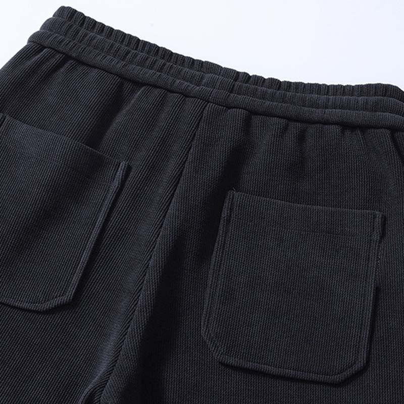 🔈🔈🔥Herrenhose aus Cord mit verjüngtem Schnitt, Kordelzug und Taschen