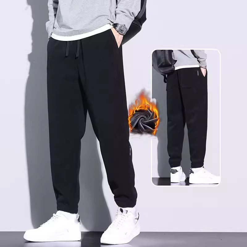 🔈🔈🔥Herrenhose aus Cord mit verjüngtem Schnitt, Kordelzug und Taschen