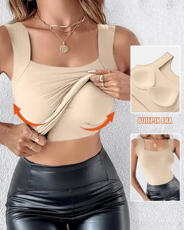 🔥 Thermo-Tanktop mit integriertem BH – ultrawarm, dehnbar & nachhaltig! ☀️