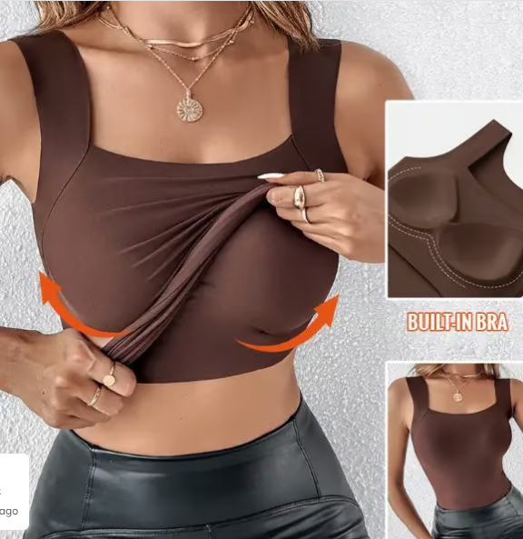 🔥 Thermo-Tanktop mit integriertem BH – ultrawarm, dehnbar & nachhaltig! ☀️