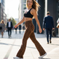 ⏳⏰Ausgestellte Yoga-Hose für Damen mit Leopardenmuster