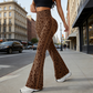 ⏳⏰Ausgestellte Yoga-Hose für Damen mit Leopardenmuster
