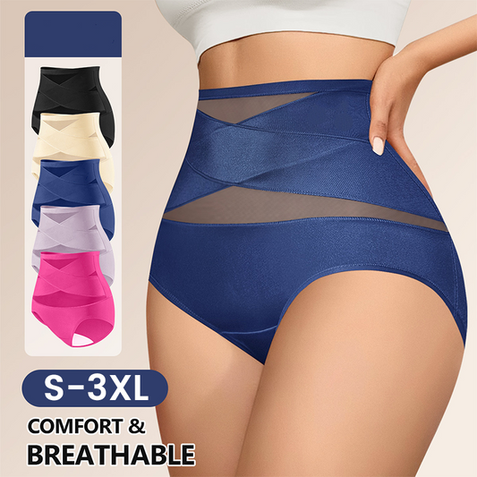 🌸 [S-3XL] 💗 Дамско бельо с висока талия за контрол на корема 🥰