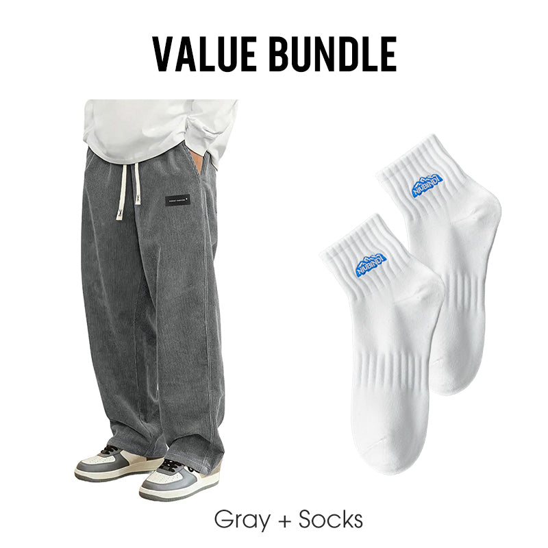 ✨Herrenhose mit lockerer Passform, Kordelzug und Taschen
