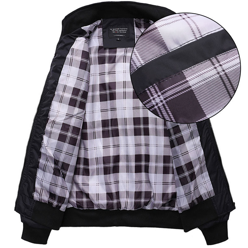 🧥 💼 Elegante Windjacke für Herren – Lässiger Business-Style mit Stehkragen & mehreren Taschen   🌿