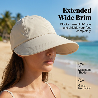 🌞Дамски шапки с козирка и широка периферия за носене на открито🧢