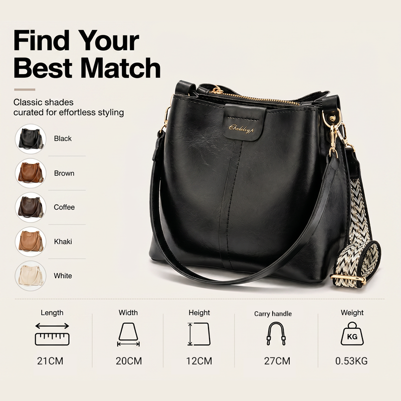 👜 🎀 Damen Vintage Umhängetasche mit großem Fassungsvermögen – Geräumig, stilvoll & perfekt für den täglichen Weg zur Arbeit – Elegant, vielseitig & zeitlos 💫
