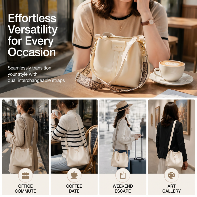 👜 🎀 Damen Vintage Umhängetasche mit großem Fassungsvermögen – Geräumig, stilvoll & perfekt für den täglichen Weg zur Arbeit – Elegant, vielseitig & zeitlos 💫