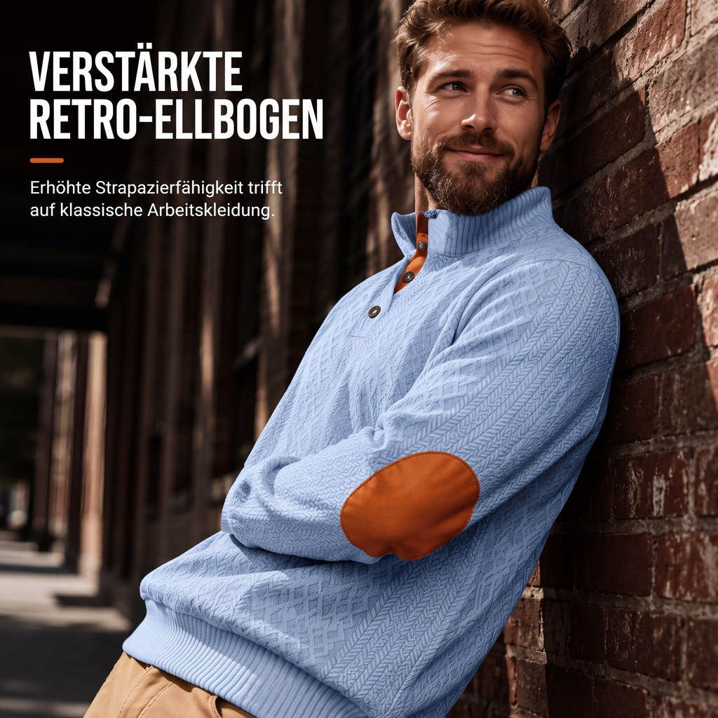 🌙Legeres, lockeres Jacquard-Sweatshirt für Herren