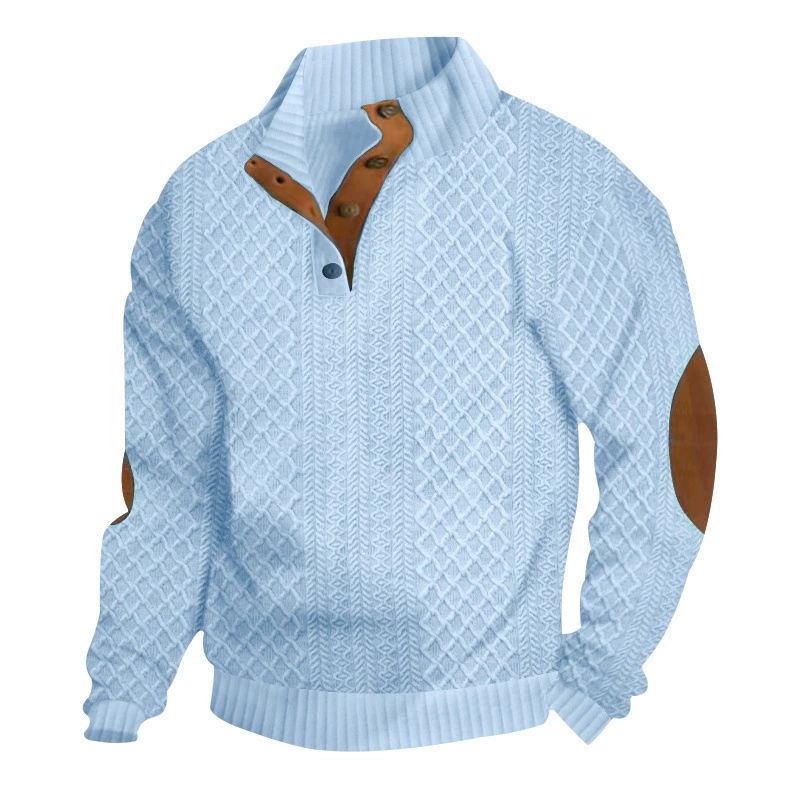 🌙Legeres, lockeres Jacquard-Sweatshirt für Herren