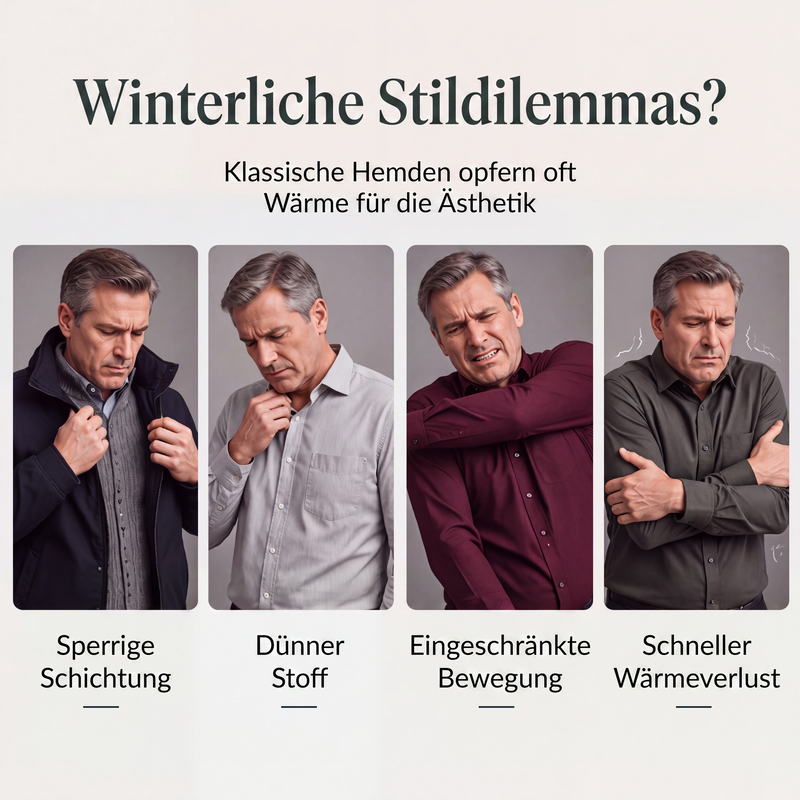 Herren-Langarmshirt im angesagten Fake-Zweiteiler-Look