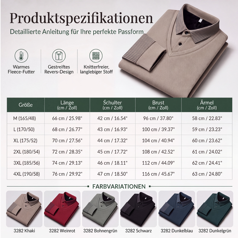 Herren-Langarmshirt im angesagten Fake-Zweiteiler-Look