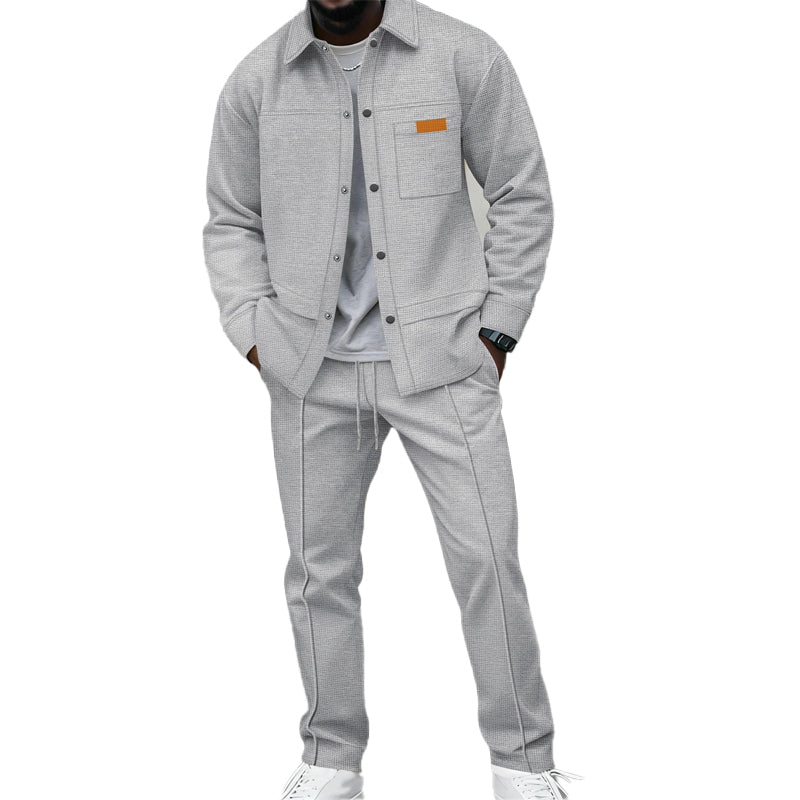 📢📢💎🧥 Herren-Waffel-Lounge-Set – bequem und vielseitig