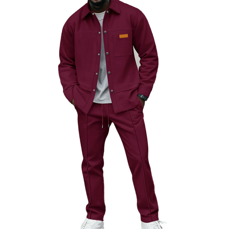 📢📢💎🧥 Herren-Waffel-Lounge-Set – bequem und vielseitig