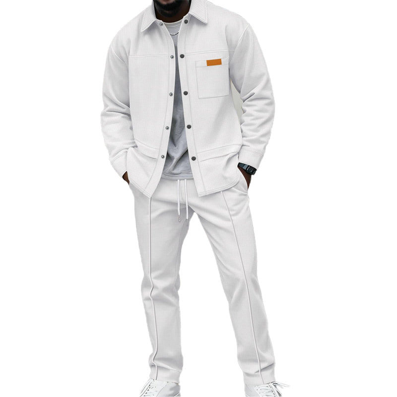 📢📢💎🧥 Herren-Waffel-Lounge-Set – bequem und vielseitig
