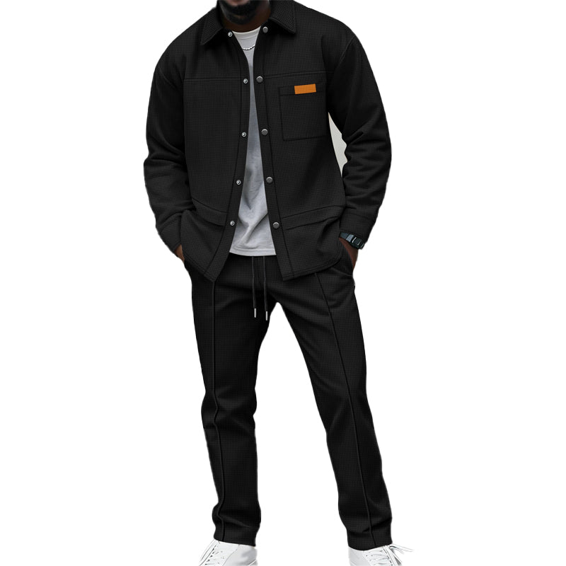 📢📢💎🧥 Herren-Waffel-Lounge-Set – bequem und vielseitig