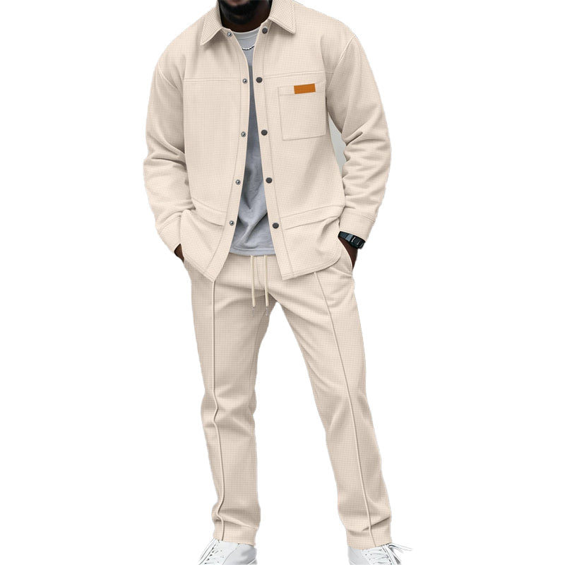 📢📢💎🧥 Herren-Waffel-Lounge-Set – bequem und vielseitig
