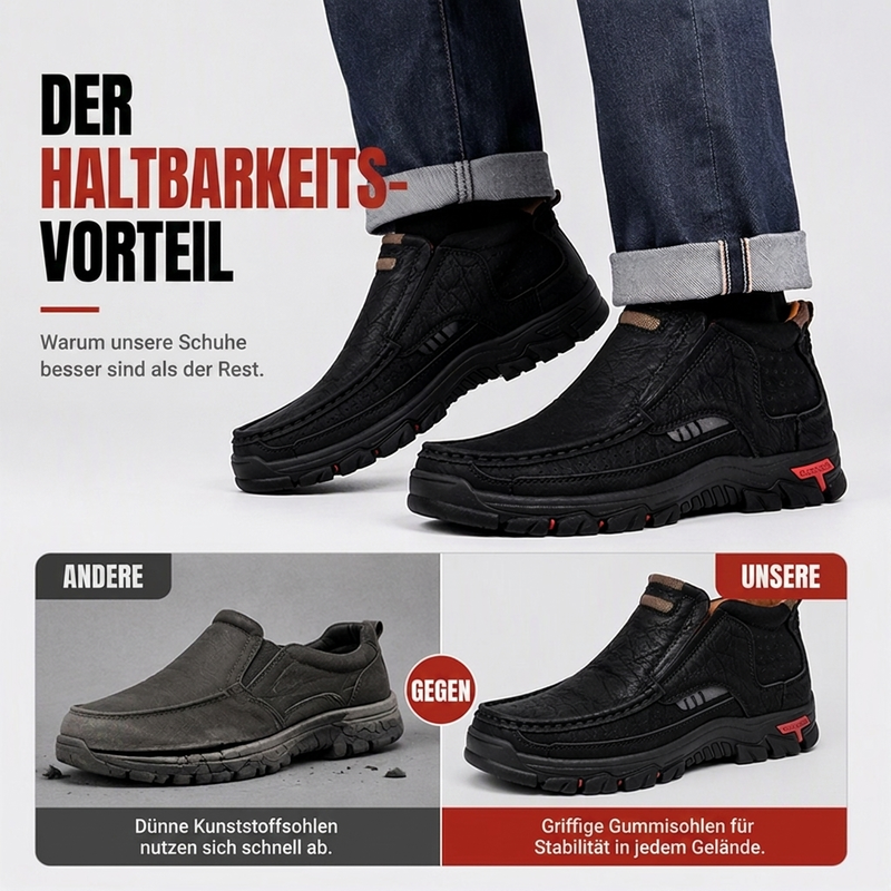 📢📢🎉✨Lässige Herren-Hausschuhe aus PU-Leder