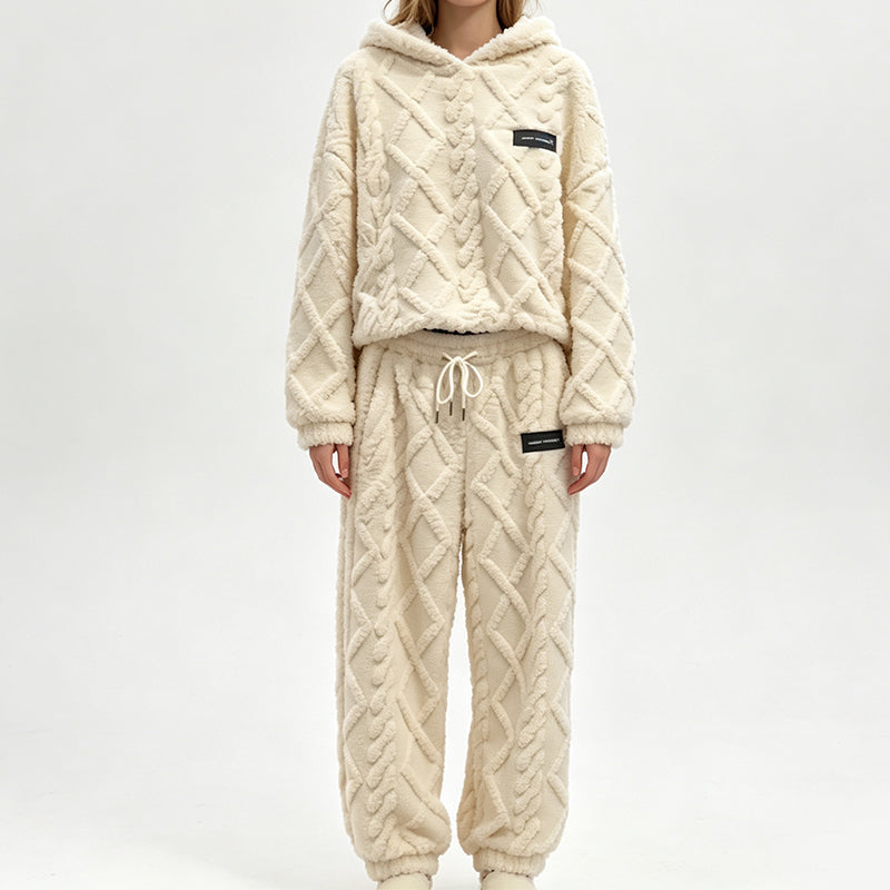 Damen Thermo-Fleece-Set mit 3D-Struktur – 2-teilig