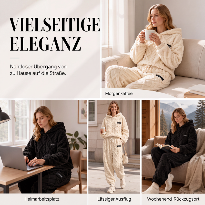 Damen Thermo-Fleece-Set mit 3D-Struktur – 2-teilig