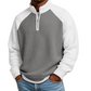 ✨Herren-Waffelstrick-Quarter-Zip-T-Shirt