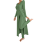 📢🎉🛍️✨ 2-teiliges Damen-Set: geripptes Longline-Top & schmale Hose
