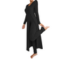 📢🎉🛍️✨ 2-teiliges Damen-Set: geripptes Longline-Top & schmale Hose