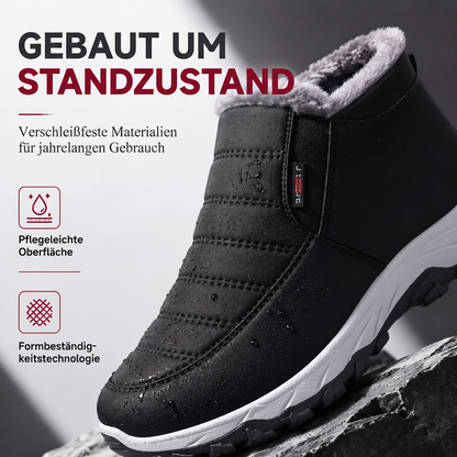 🥾 50 % RABATT | Warme Füße ohne lästiges Schnüren – Herren Winter-Slip-On Boots mit Plüschfutter