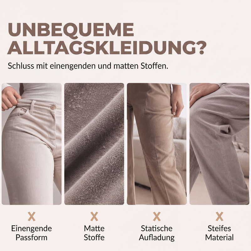 👖 Legere Hose mit Kordelzug | Kein steifer Bund – Bequemer Alltags-Look für Zuhause & Unterwegs ✨