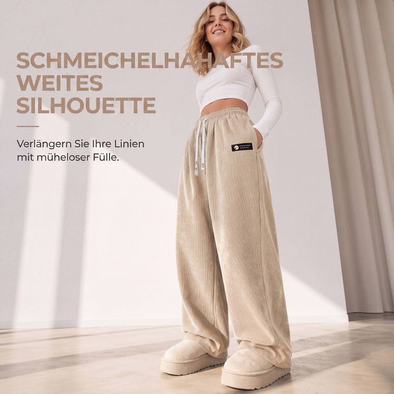 👖 Legere Hose mit Kordelzug | Kein steifer Bund – Bequemer Alltags-Look für Zuhause & Unterwegs ✨